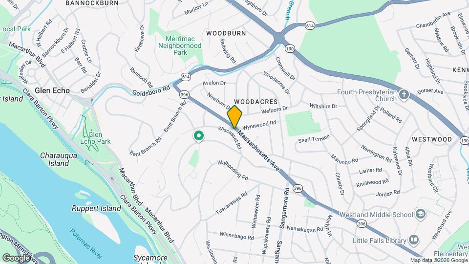 6202 Massachusetts Ave Map and Location Details