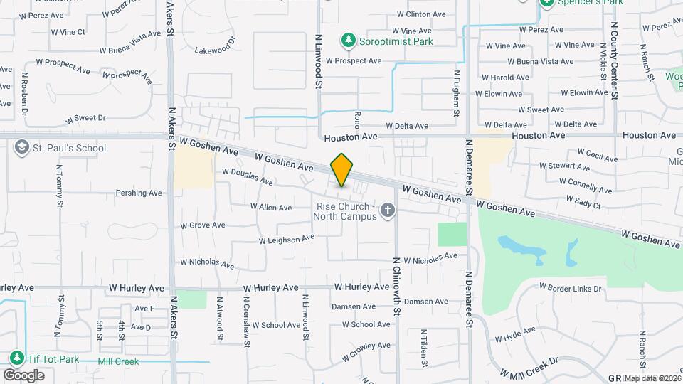 4346 W Douglas Ave Map and Location Details