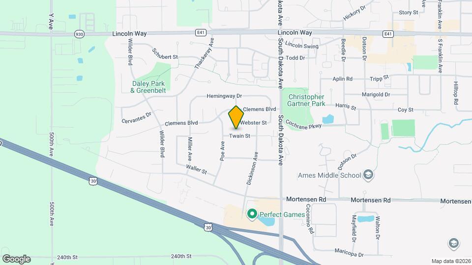 4637 Twain St Map and Location Details