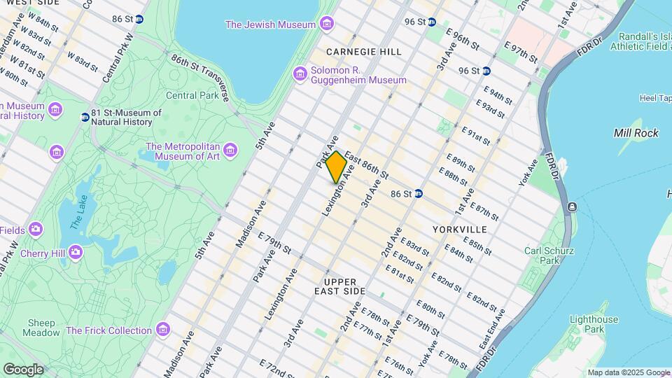 1236-1246 Lexington Ave Mapa y Detalles de la Ubicación