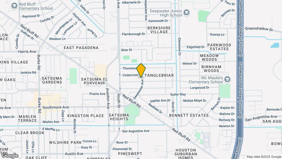 3111 Tanglebriar Dr Map and Location Details