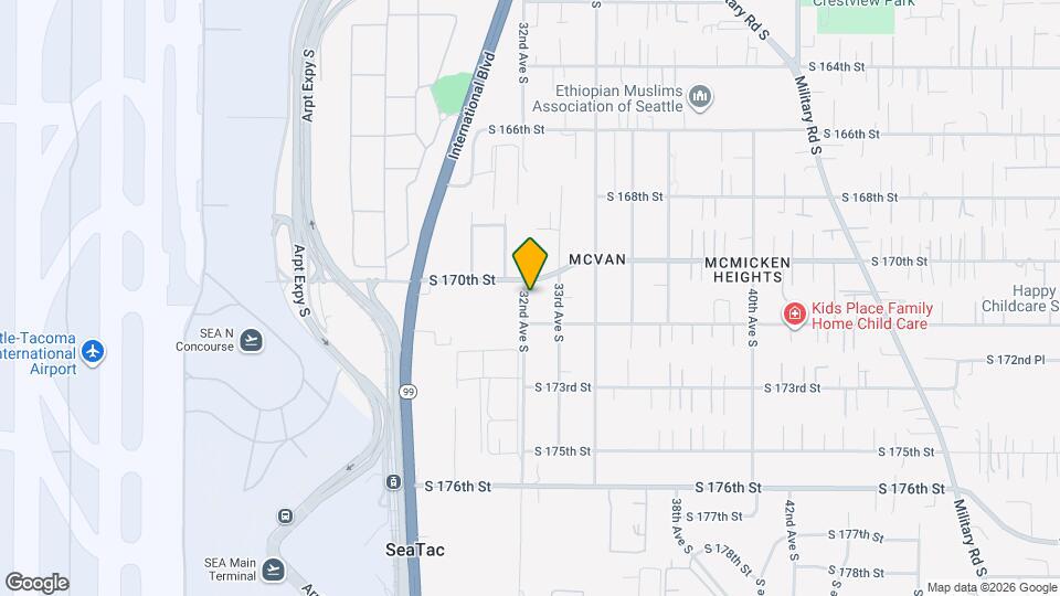 17012 32nd Ave S Map and Location Details