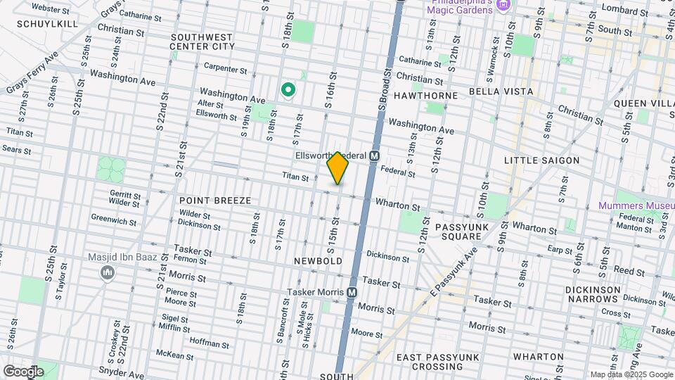 1252 S 15th St Map and Location Details