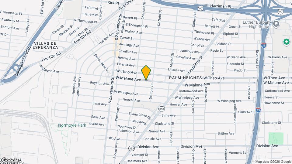 1322 W Malone Ave Mapa y Detalles de la Ubicación