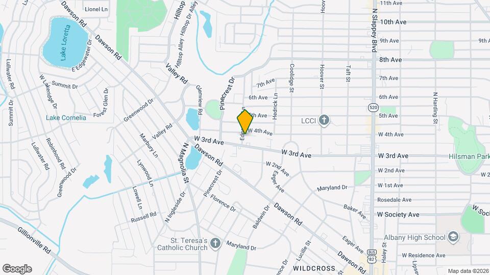 1004 Edgewood Ln Map and Location Details