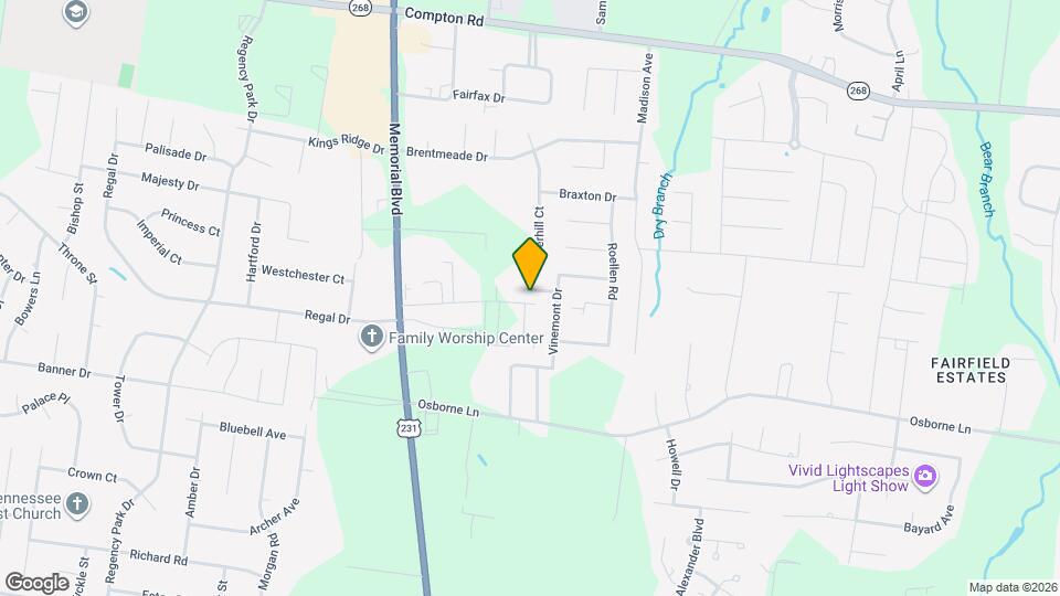 3011 Overhill Ct Map and Location Details