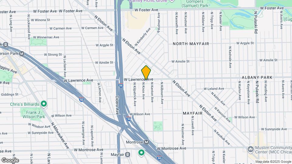 4625 W Lawrence Ave Map and Location Details