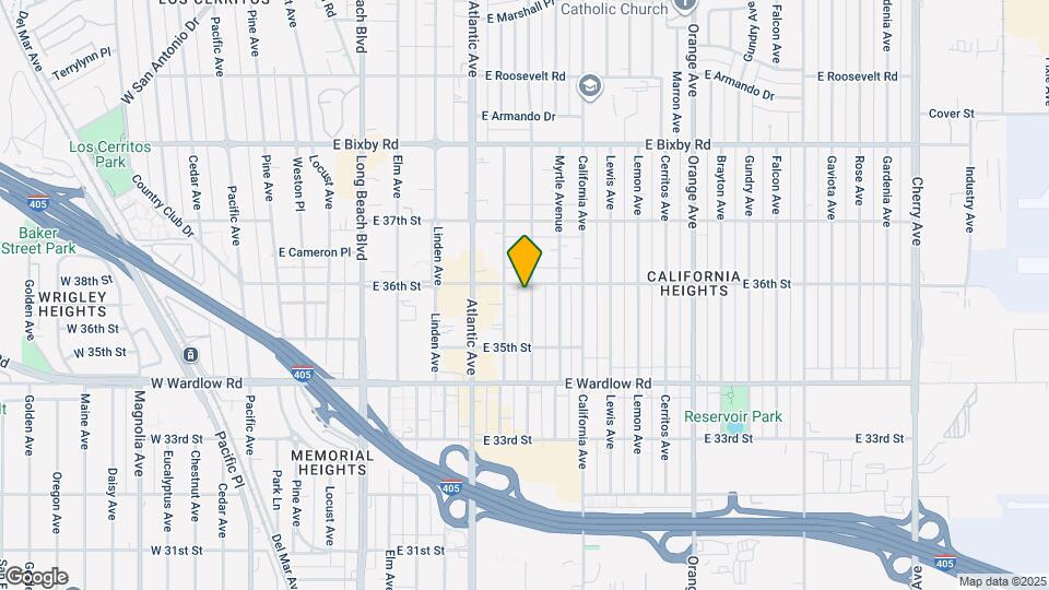 3585 Olive Ave Map and Location Details