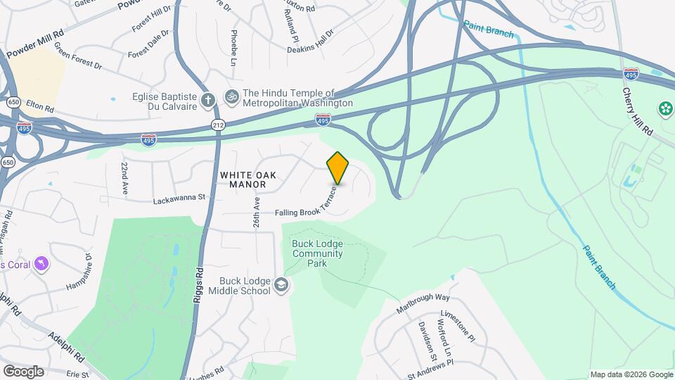 2807 Falling Brook Terrace Map and Location Details