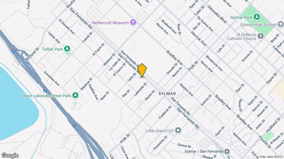 12767 San Fernando Rd Map and Location Details