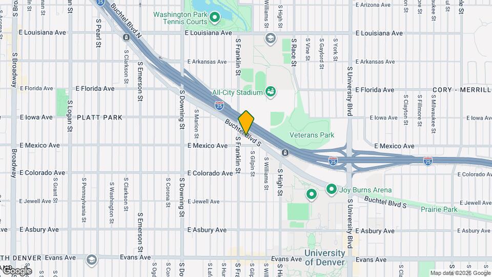1640 Buchtel Blvd S Map and Location Details