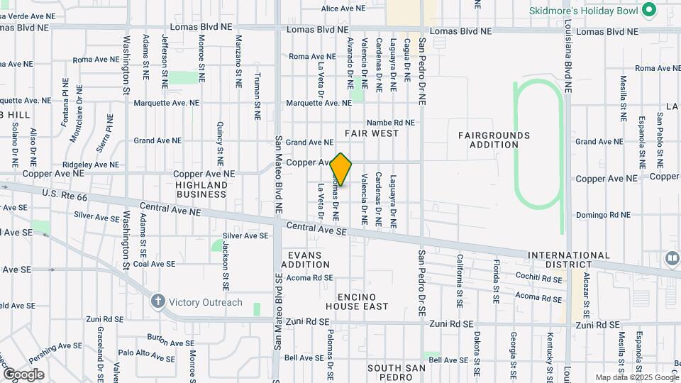 210 Palomas Dr NE Mapa y Detalles de la Ubicación