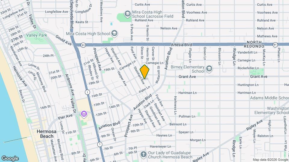 1524 Steinhart Ave Map and Location Details