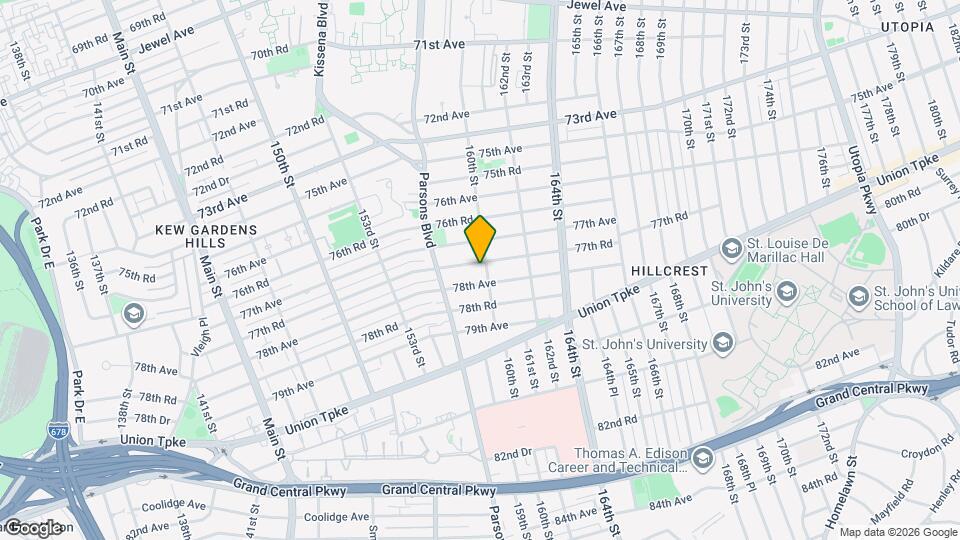 77-32 160th St Map and Location Details