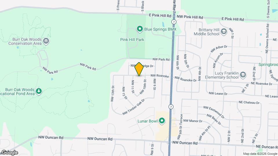 1008 NW Roanoke Dr Map and Location Details