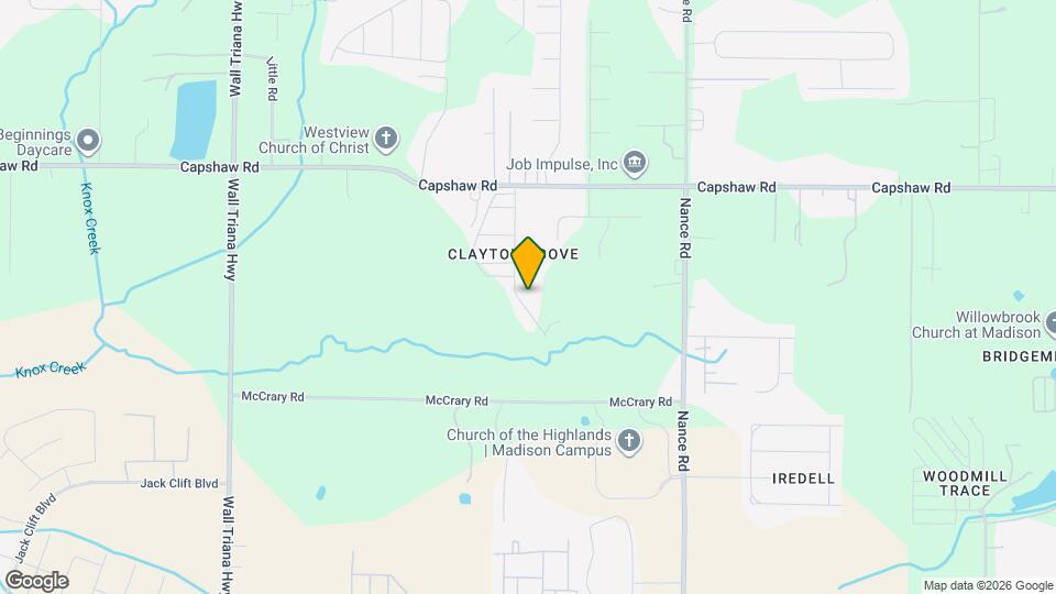 1812 Clayton Cove Dr NW Map and Location Details