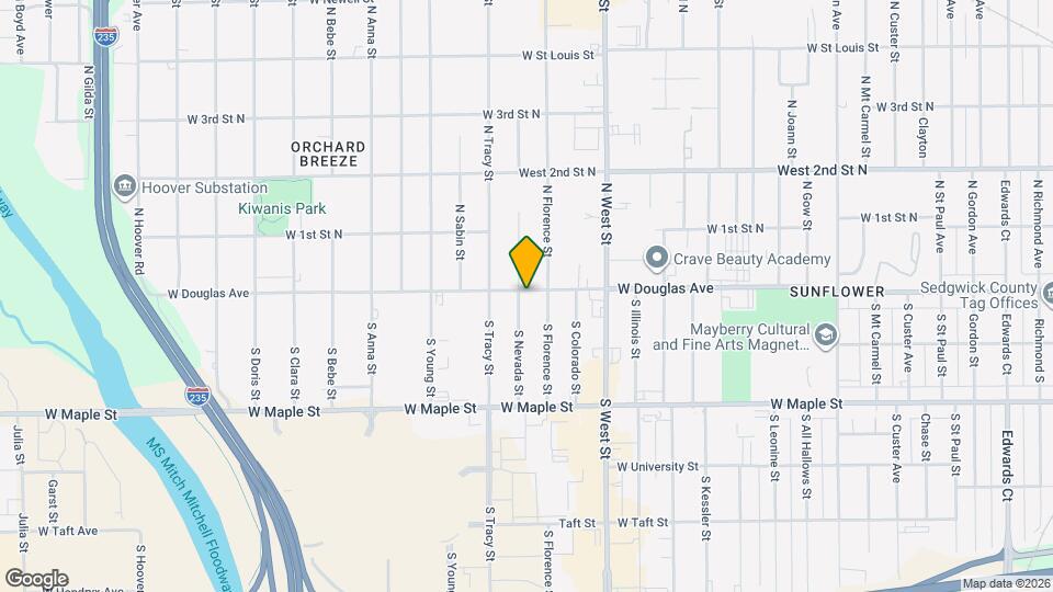 100 S Nevada St Map and Location Details