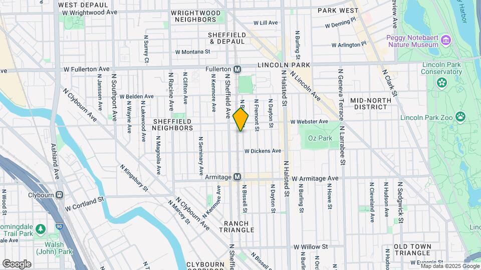 2134 N Bissell St Map and Location Details