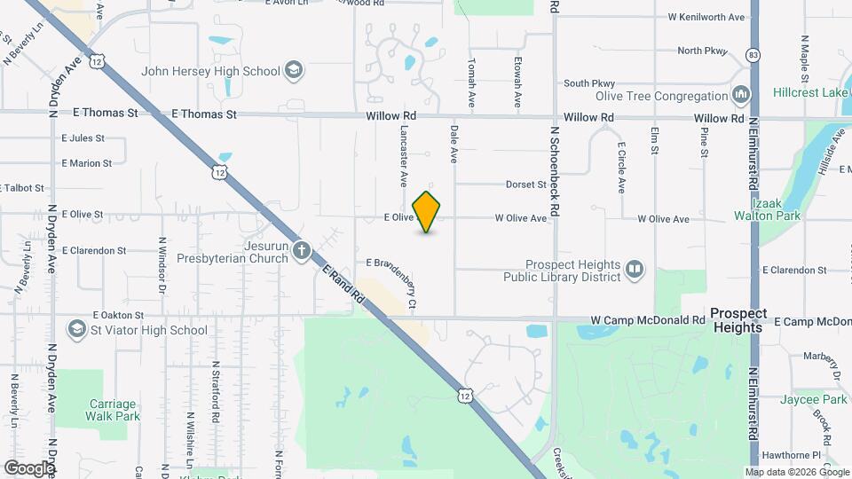 2423 E Olive St, Unit Pool Park Ground Unit Mapa y Detalles de la Ubicación