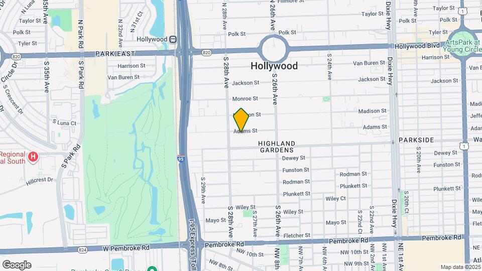 2726 Adams St Map and Location Details