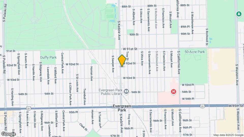 9217 S Kedzie Ave Mapa y Detalles de la Ubicación
