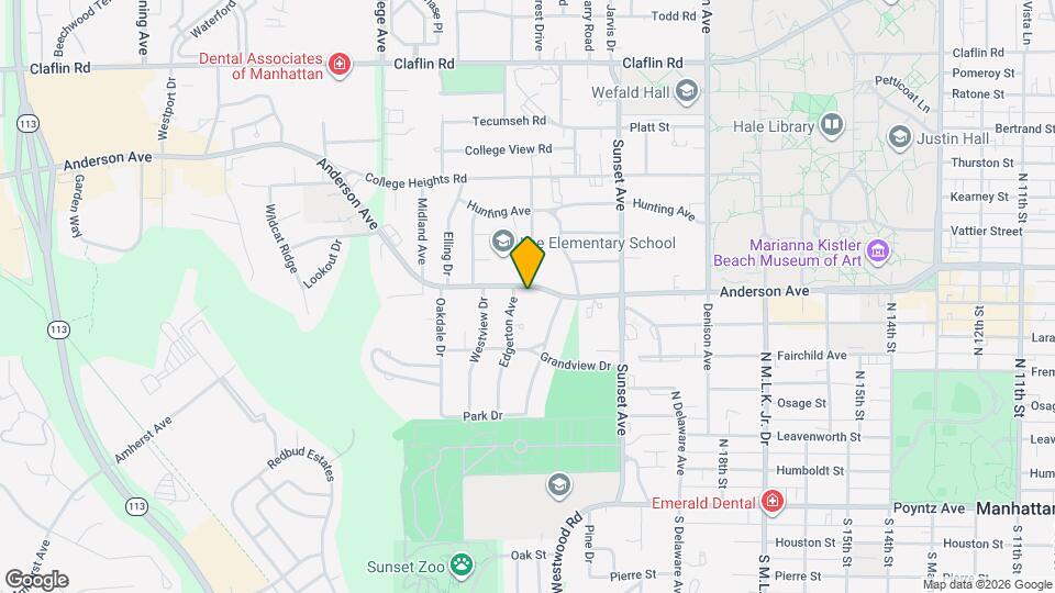 2017 Anderson Ave Map and Location Details