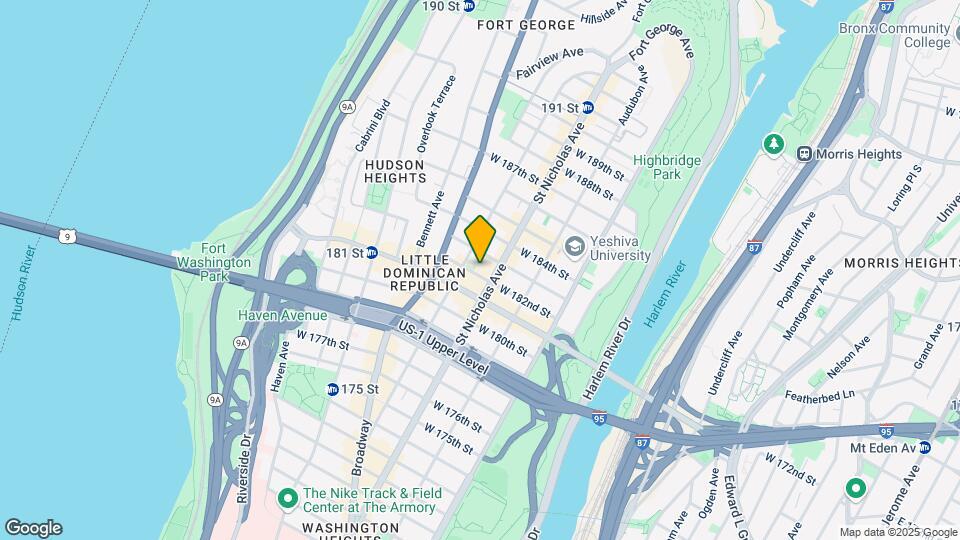 605 W 182nd St Map and Location Details