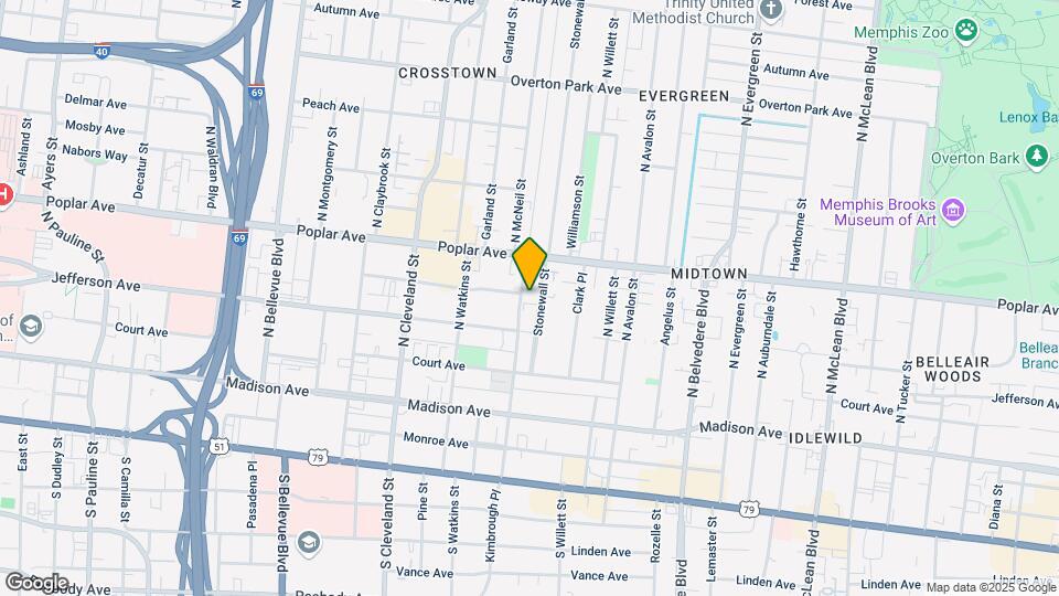 143 Stonewall St, Unit #1 Map and Location Details
