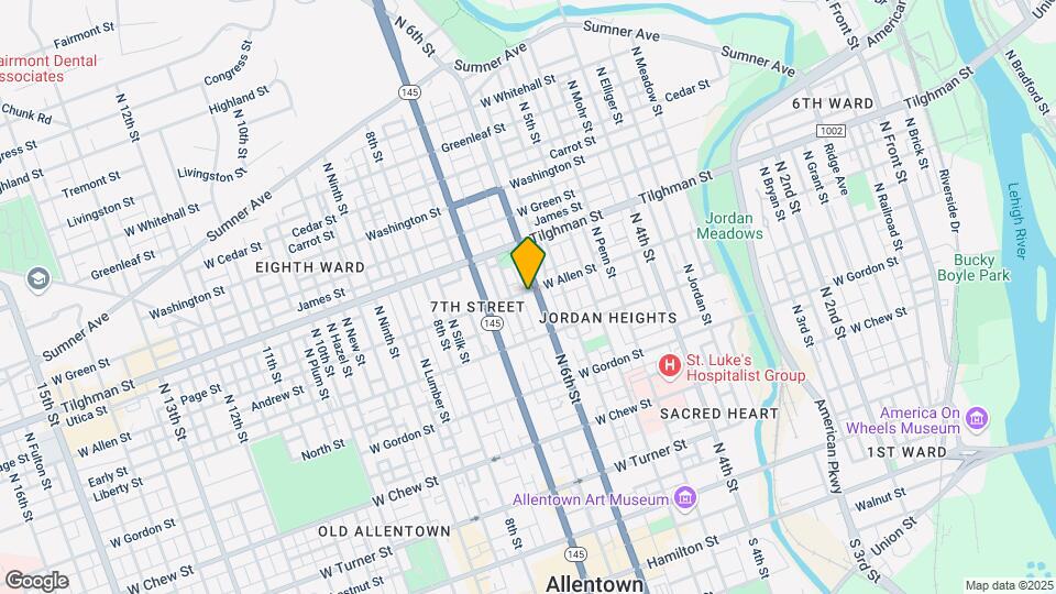544 N 6th St Map and Location Details