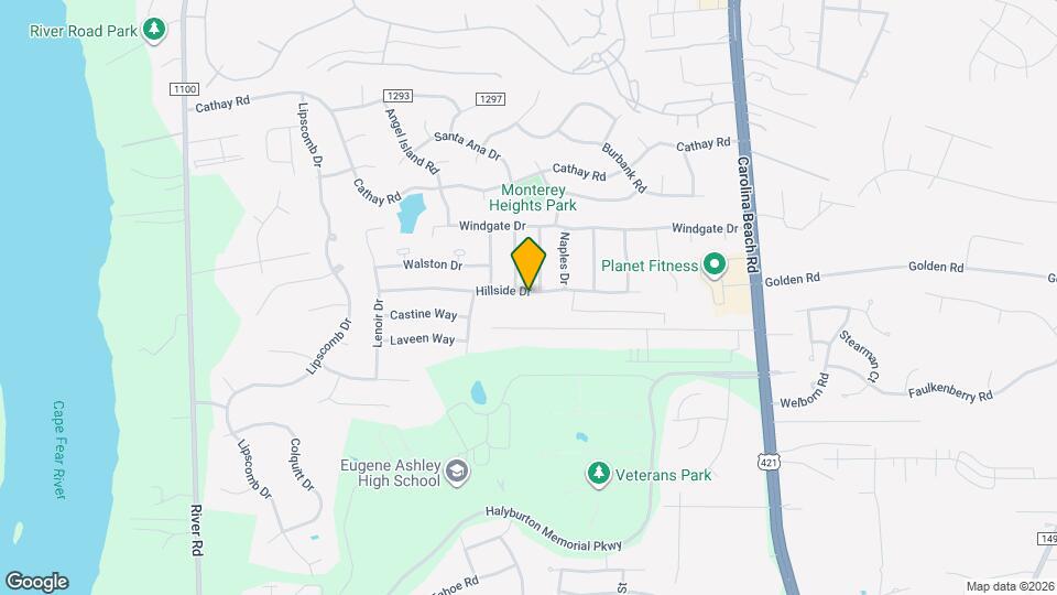 720 Hillside Dr Map and Location Details