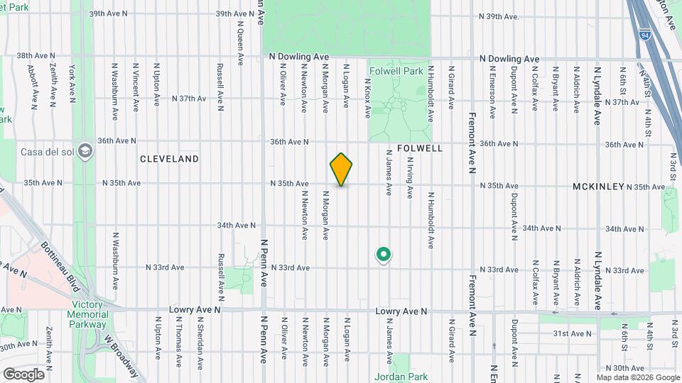 3451 N Logan Ave Map and Location Details
