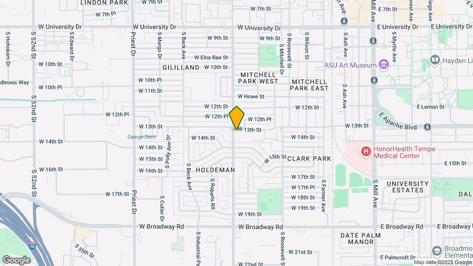 1319 S Hardy Dr Map and Location Details
