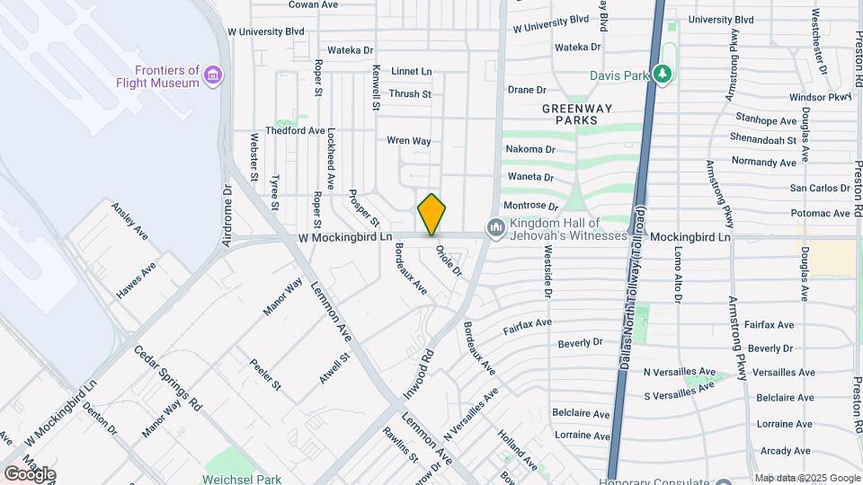 5016 W Mockingbird Ln Map and Location Details