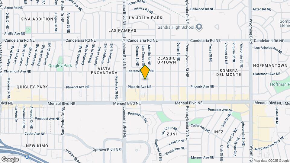 2713 Mesilla St NE Map and Location Details