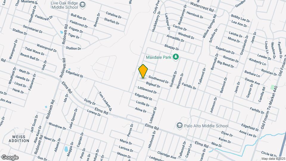 2801 Bigleaf Dr Map and Location Details