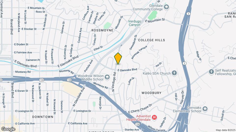 916 Verdugo Rd Map and Location Details
