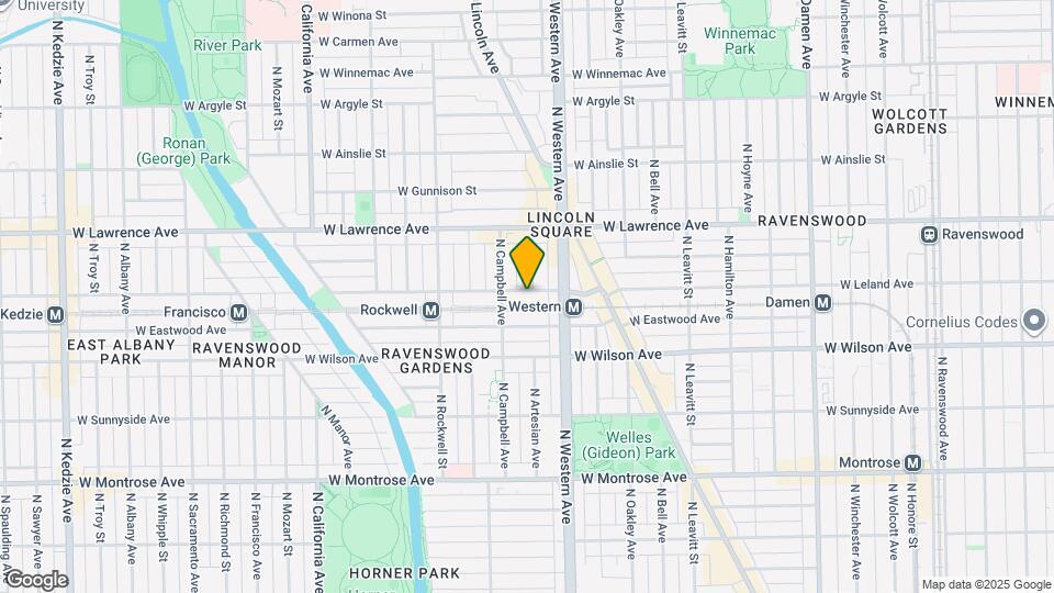 2437 W Leland Ave Map and Location Details