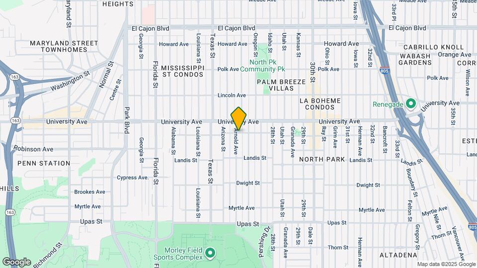 2563 1/2 Wightman St Mapa y Detalles de la Ubicación