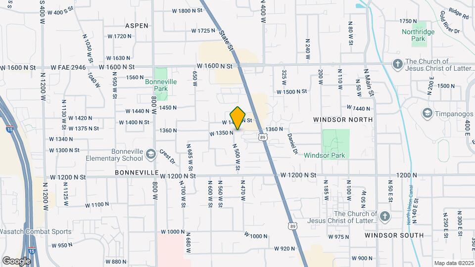 1342 N 500 W St Map and Location Details