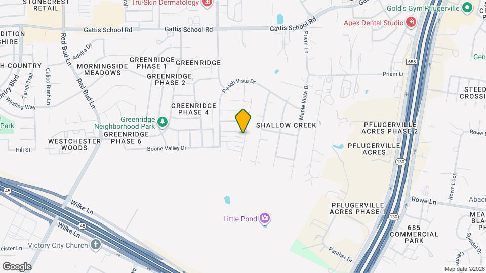 727 Speckled Alder Dr Map and Location Details