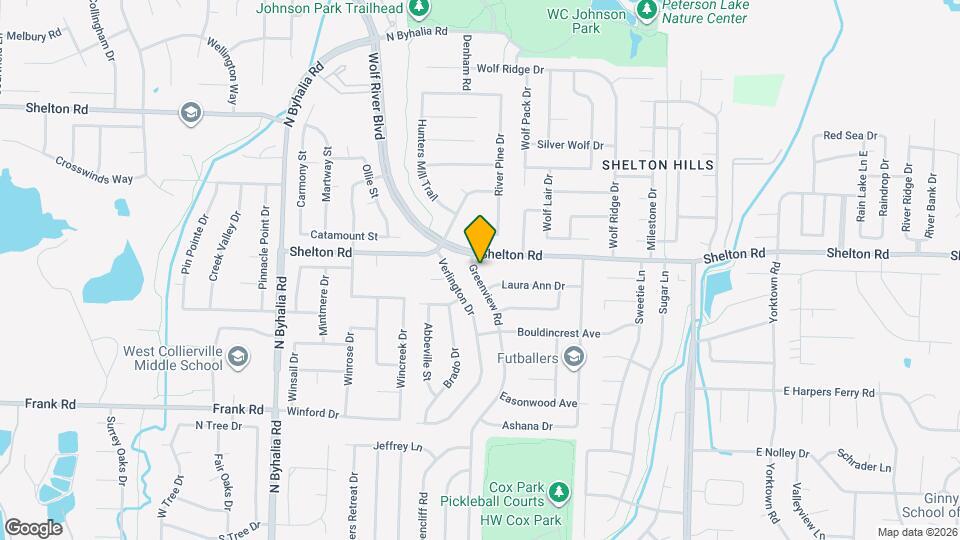 1234 Greenview Rd Map and Location Details