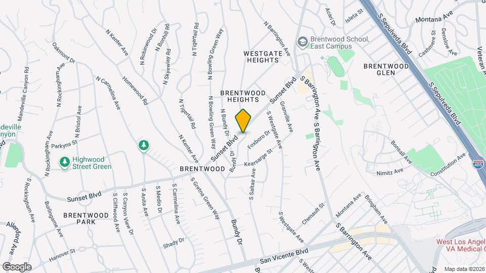 125 S Saltair Ave Map and Location Details