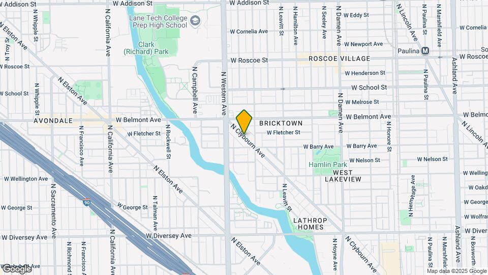3122 N Clybourn Ave Map and Location Details