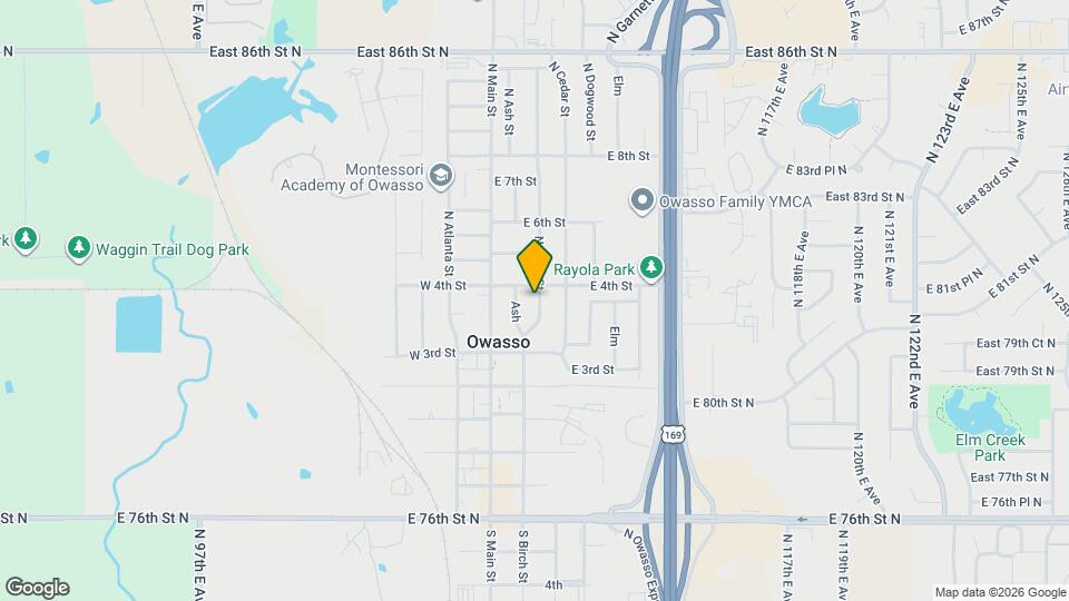 314 N Birch St Map and Location Details