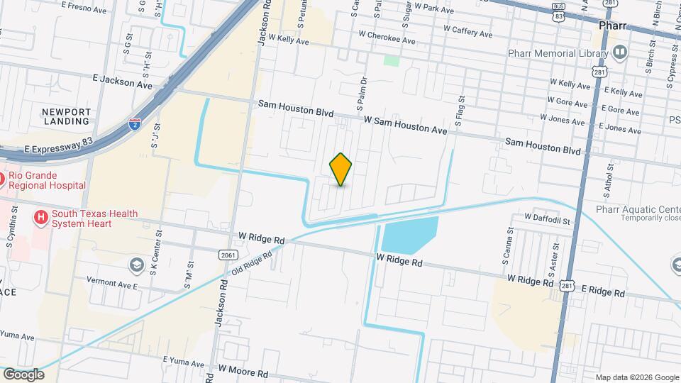 1205 S Palm Dr Map and Location Details