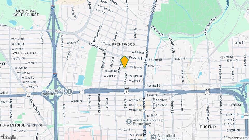 213 W 24th St Map and Location Details