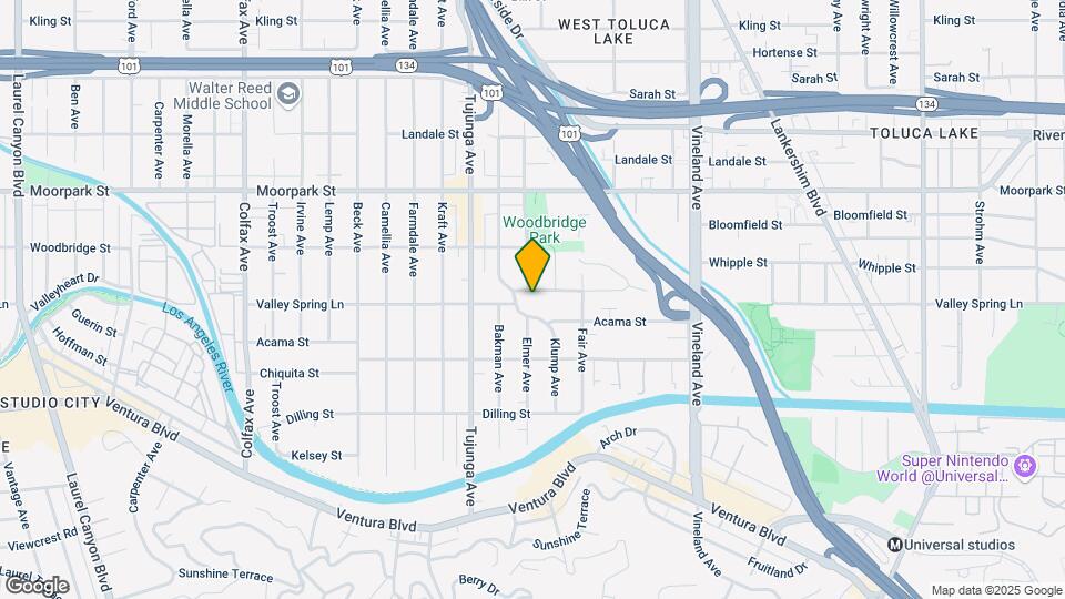 11256 Valley Spring Ln Map and Location Details