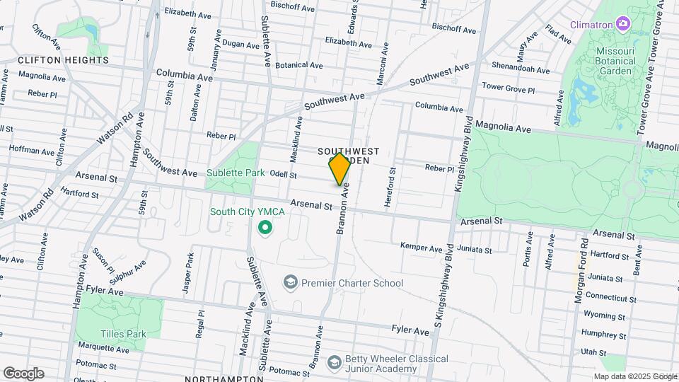 2911 Brannon Ave Mapa y Detalles de la Ubicación