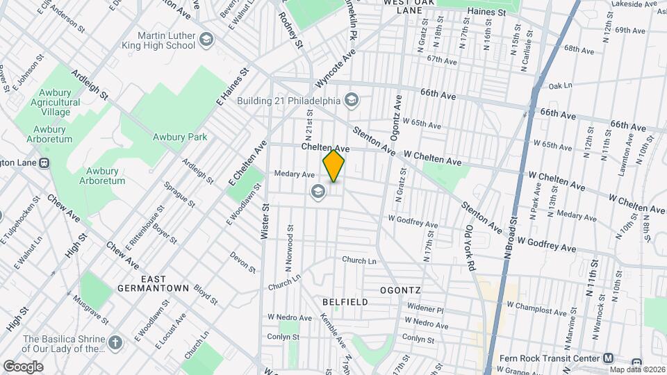 6239 N Woodstock St Map and Location Details