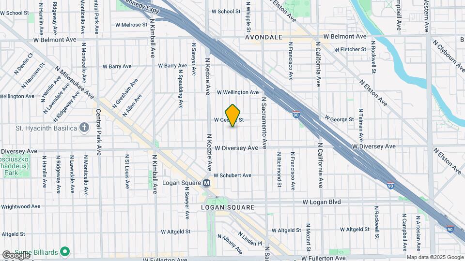 2838 N Albany Ave Map and Location Details